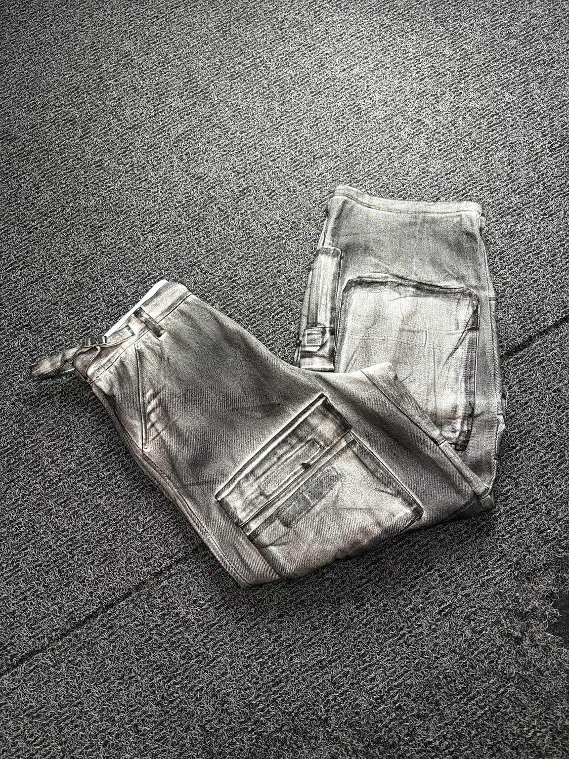 그레일즈 프로젝트GR 페인티드 데님 카고 더티 팬츠 3378 상품이미지1