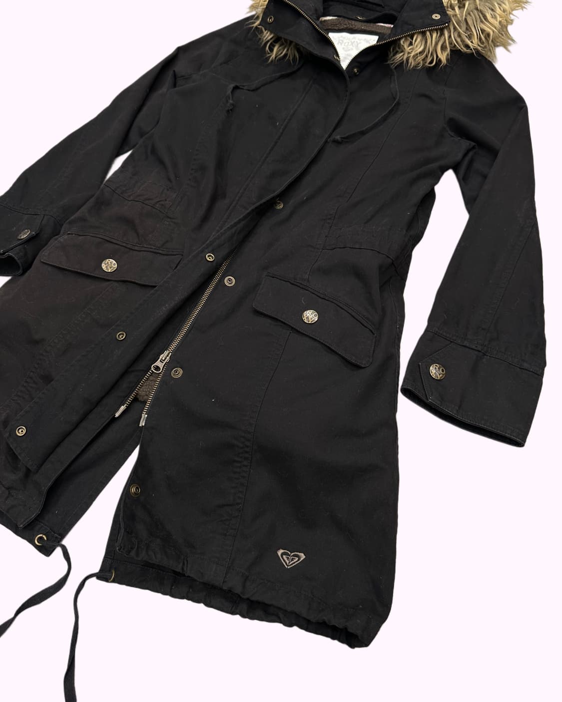 ROXY fur hood field parka 상품이미지2