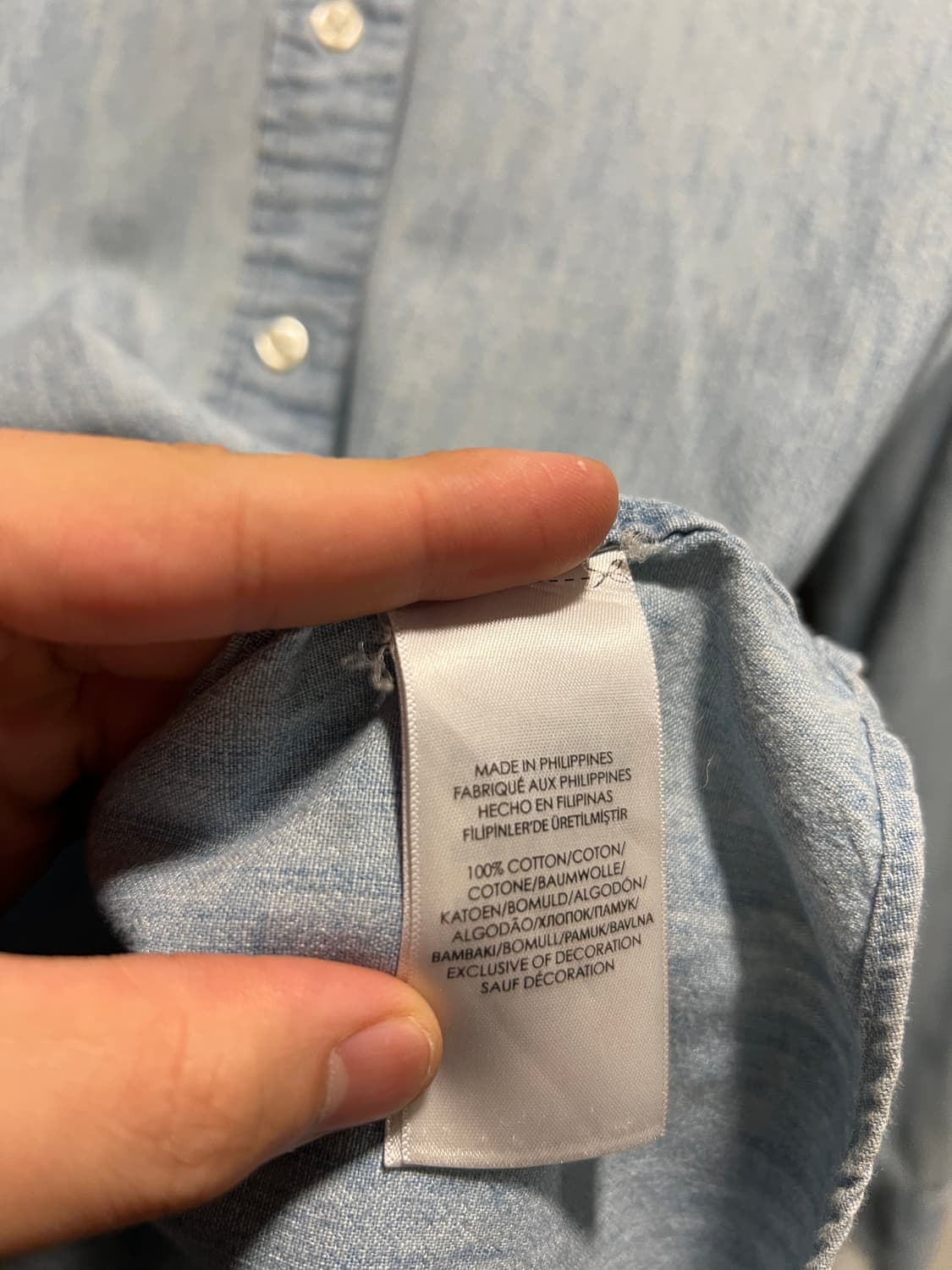 [M]폴로 랄프로렌 클래식 샴브레이 셔츠 상품이미지4