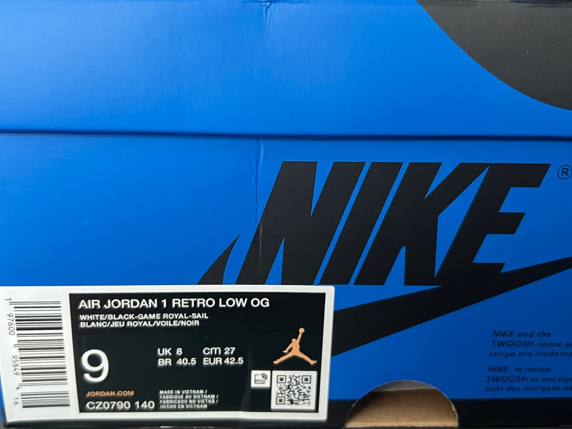 [새상품] 나이키 조던1 low 게임로얄 270 상품이미지3