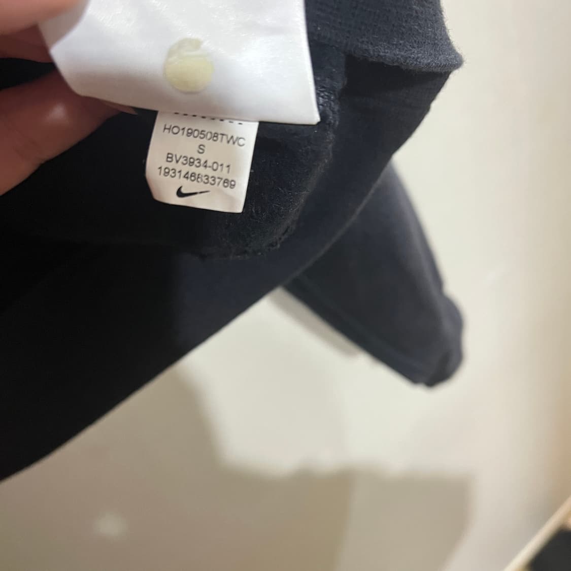 (S) 나이키 빅스우시 크롭 기모 맨투맨 스웻셔츠 상품이미지5