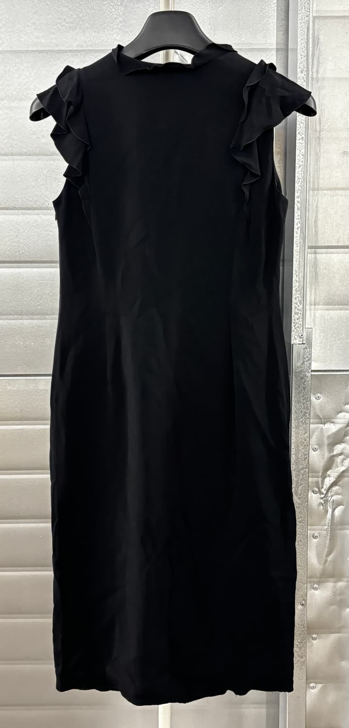 Valentino Roma 블랙 러플 원피스 44 상품이미지3