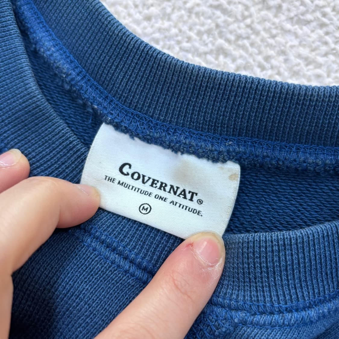 M 커버낫 스몰로고 맨투맨 티셔츠 0316E 상품이미지3