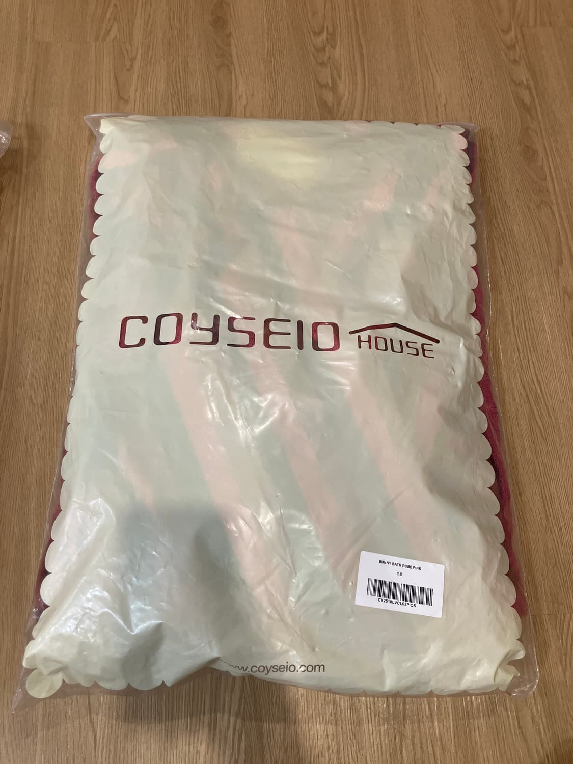 코이세이오 버니 배쓰 로브 핑크  상품이미지5