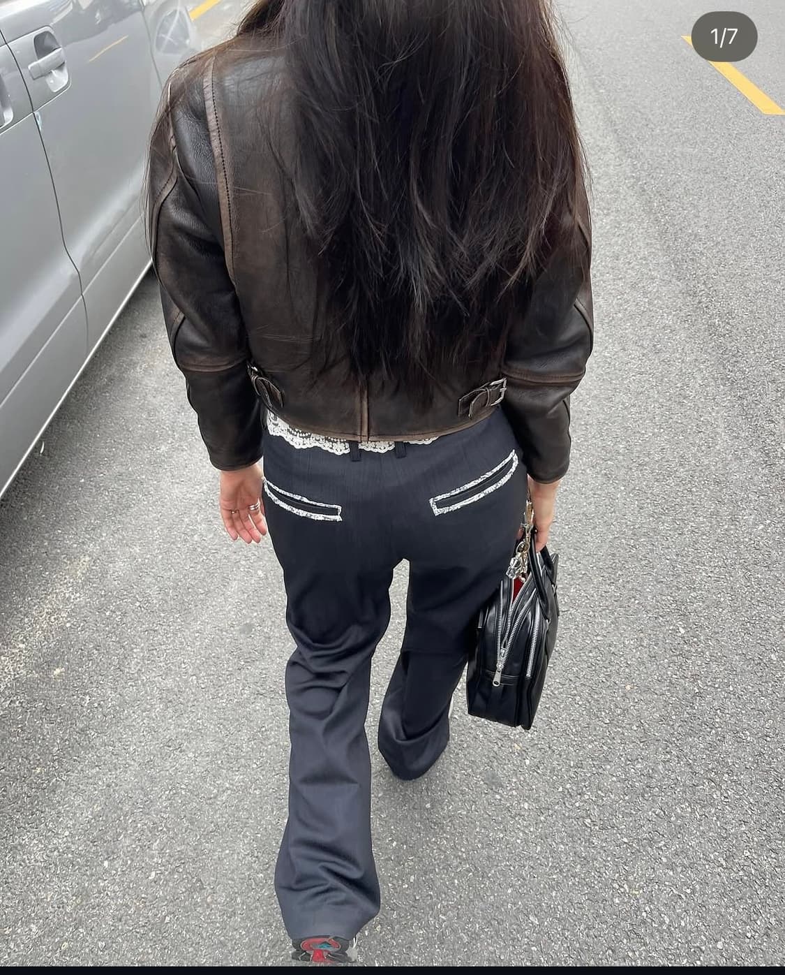 데어드 레이스벨트 스트레이트 팬츠 상품이미지6
