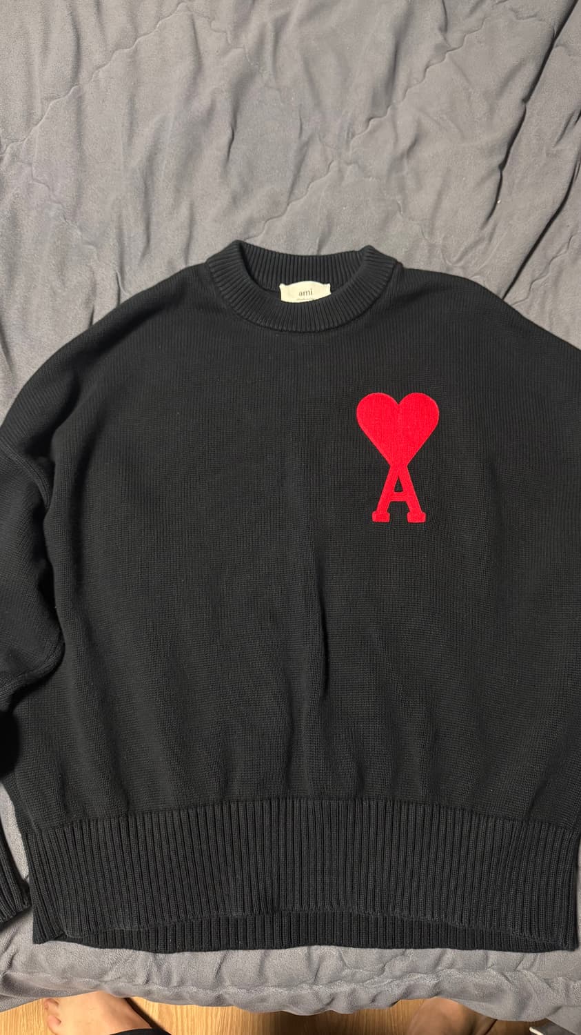 아미 빅로고 니트 급처 상품이미지1