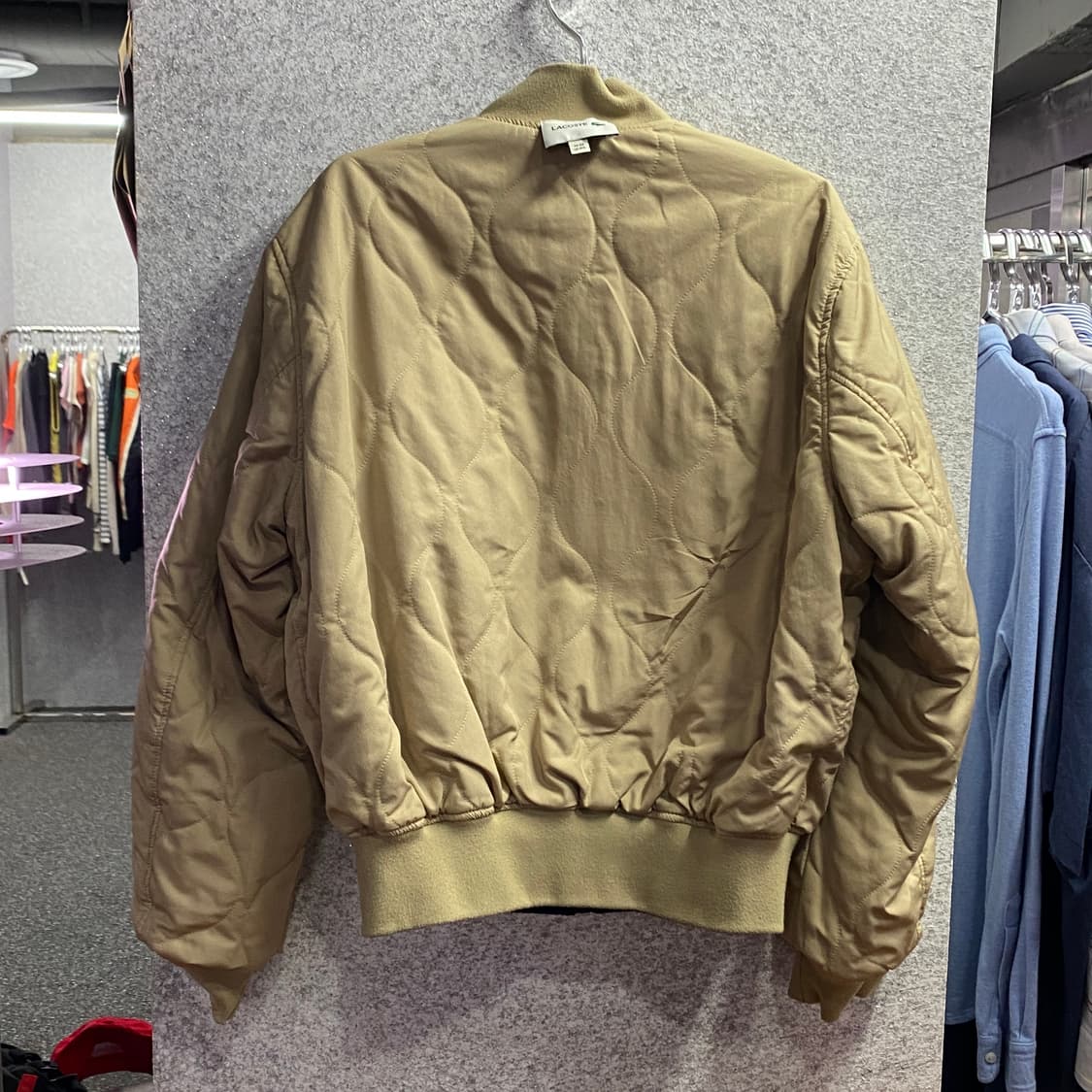 라코스테 리버시블 퀄팅 나일론 블루종 자켓 B3984 상품이미지5