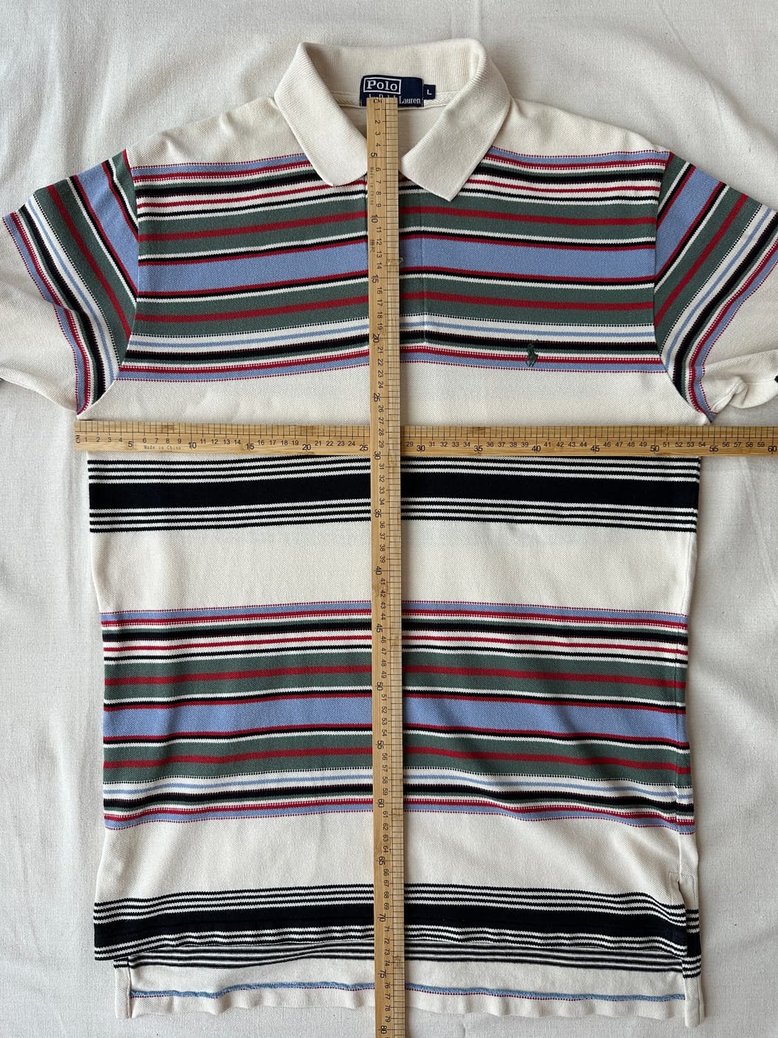폴로 랄프로렌 멀티 스트라이프 피케 반팔 카라티 L 상품이미지10