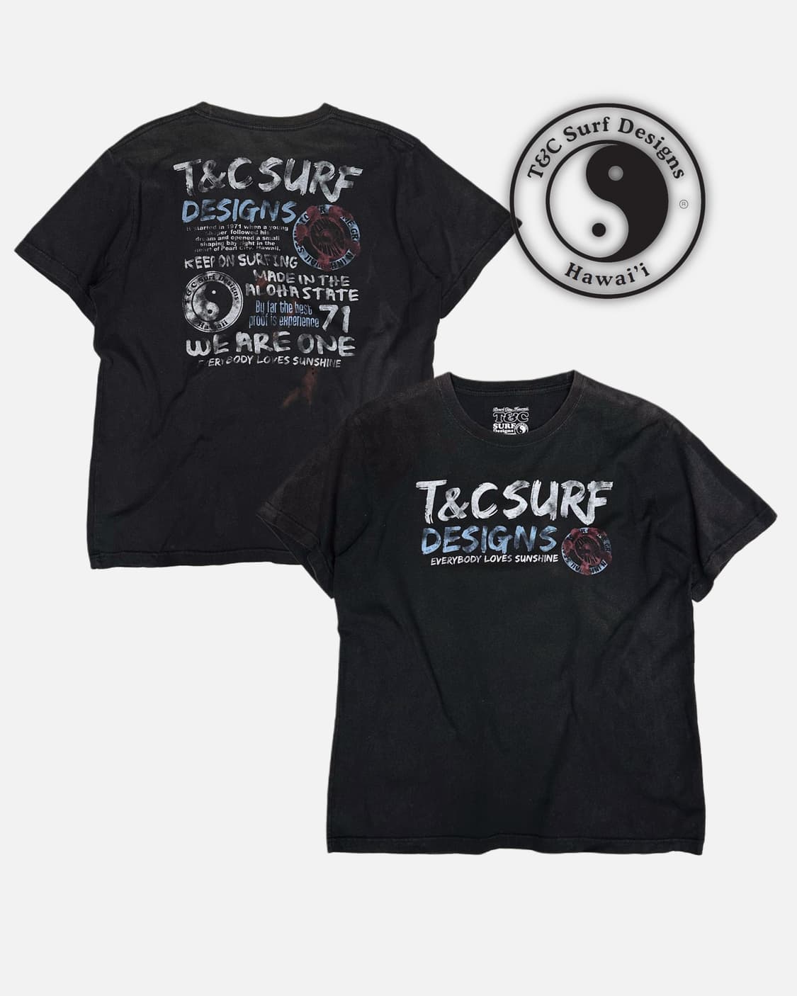T&G SURF DESIGN brushed logo fade t 상품이미지1