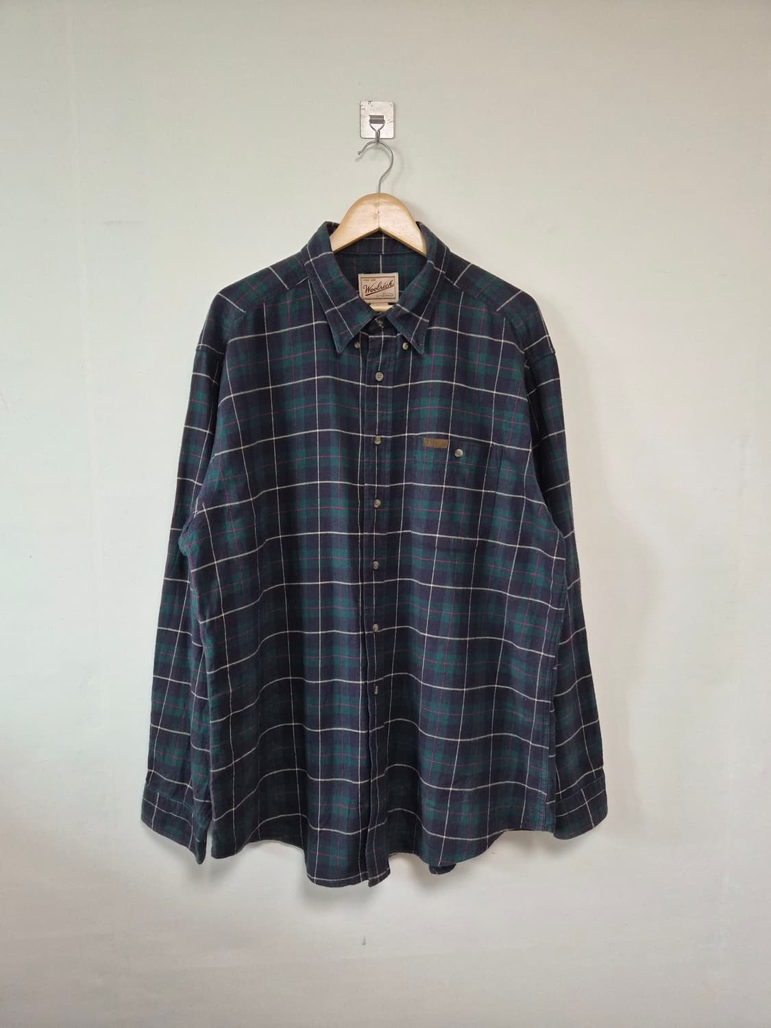 울리치WoolRich 그린 체크 셔츠 XL - S443 상품이미지1