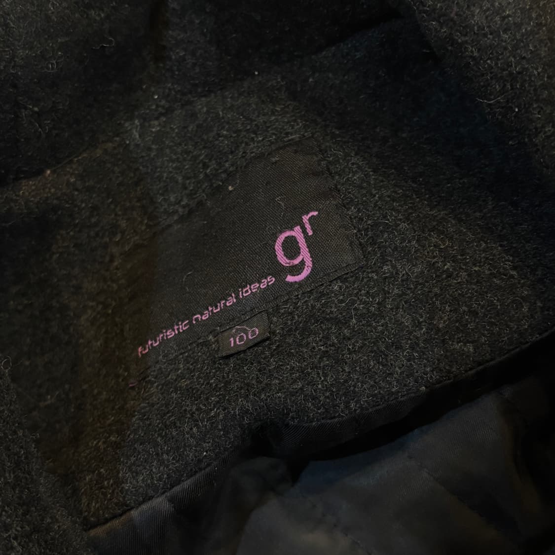 빈티지 차콜 모직코트 후드코트 무채색 도쿄소녀 니혼진맛 코트  상품이미지6