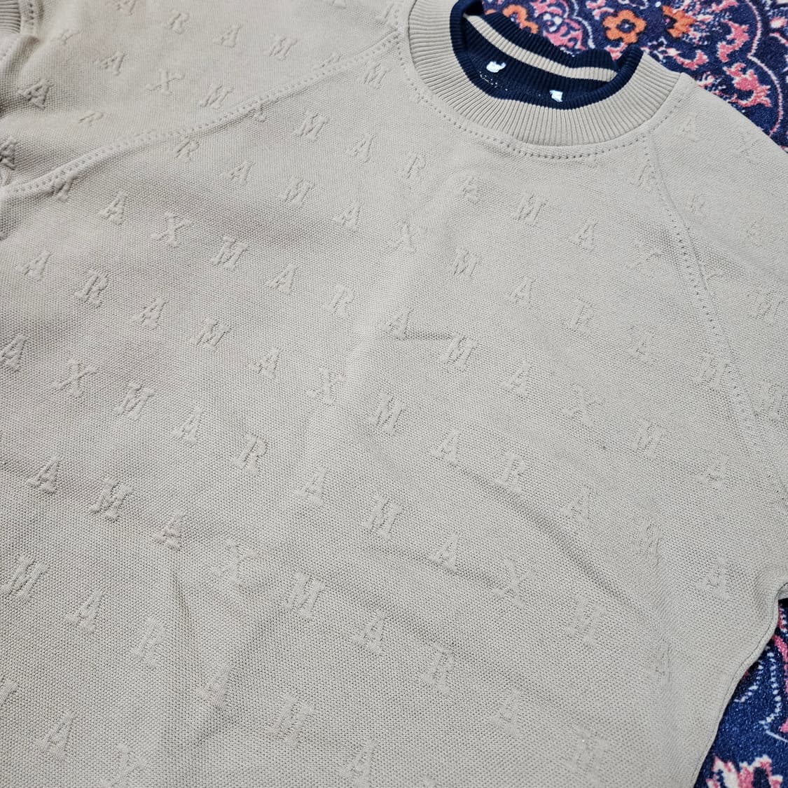 막스마라(MAXMARA) 양각 로고 니트 미니 원피스 36size 상품이미지3