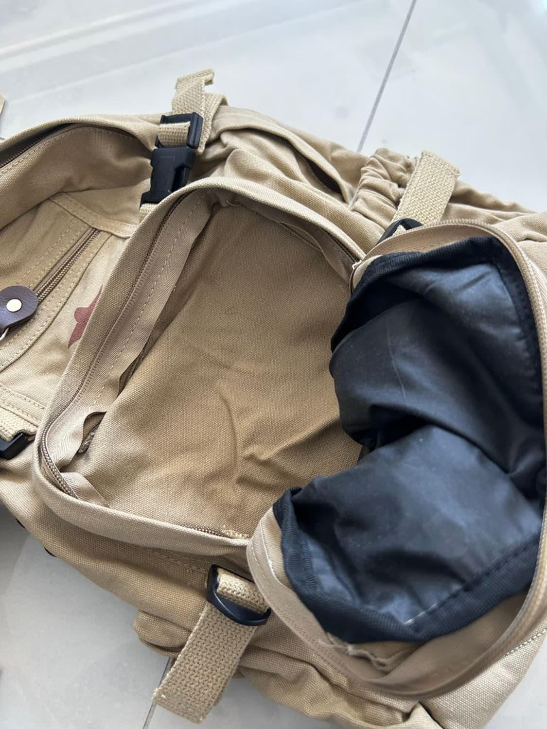 VINTAGE CANVAS COMPACT BACKPACK 컴팩트 백팩 상품이미지5