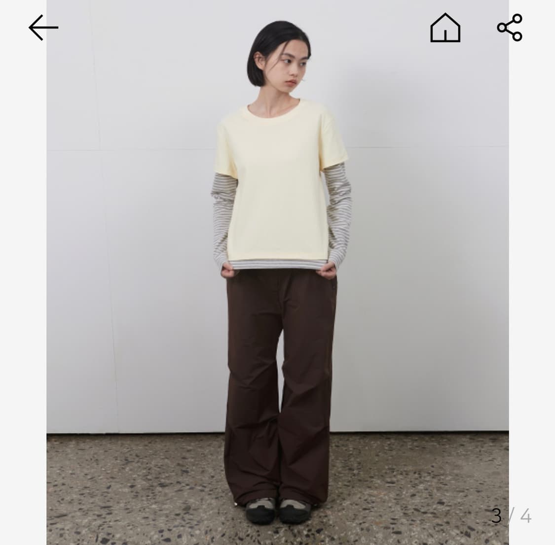 오헤시오 레이어드 스프라이트 슬리브 옐로우 상품이미지2