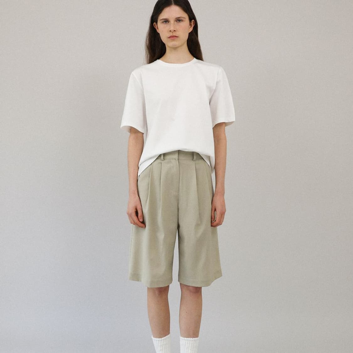 로우(L'EAU) 클래식 버뮤다팬츠 55 새상품 상품이미지1