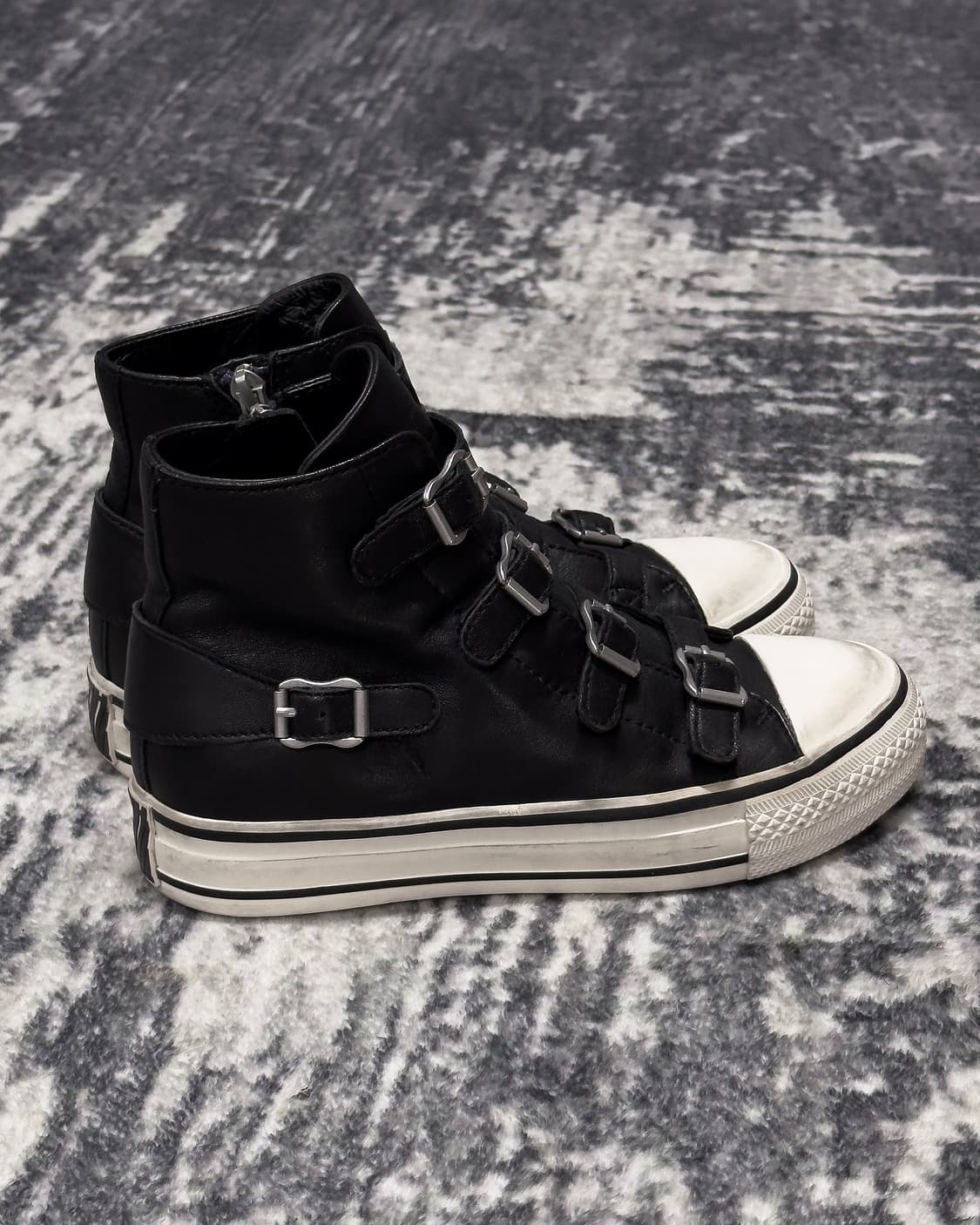 {Ash} Multi-Buckle Zip Leather Sneakers  상품이미지4