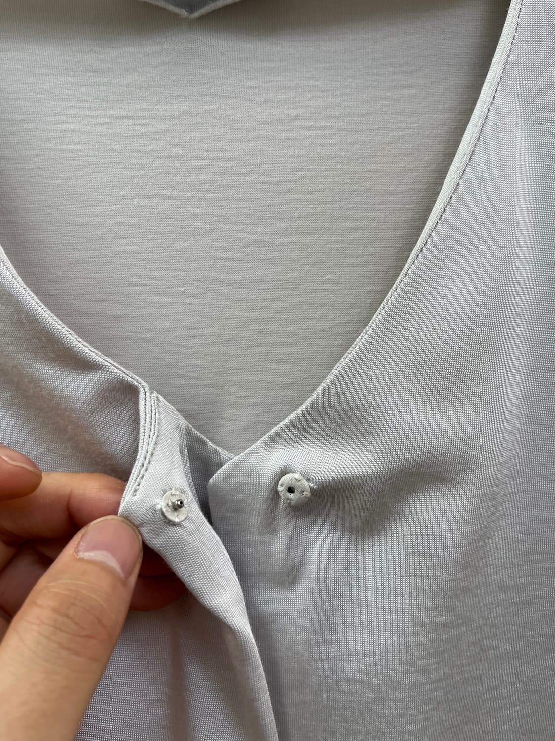 Jil Sander 질샌더 브이넥 반팔 티셔츠 베이지 S 상품이미지7