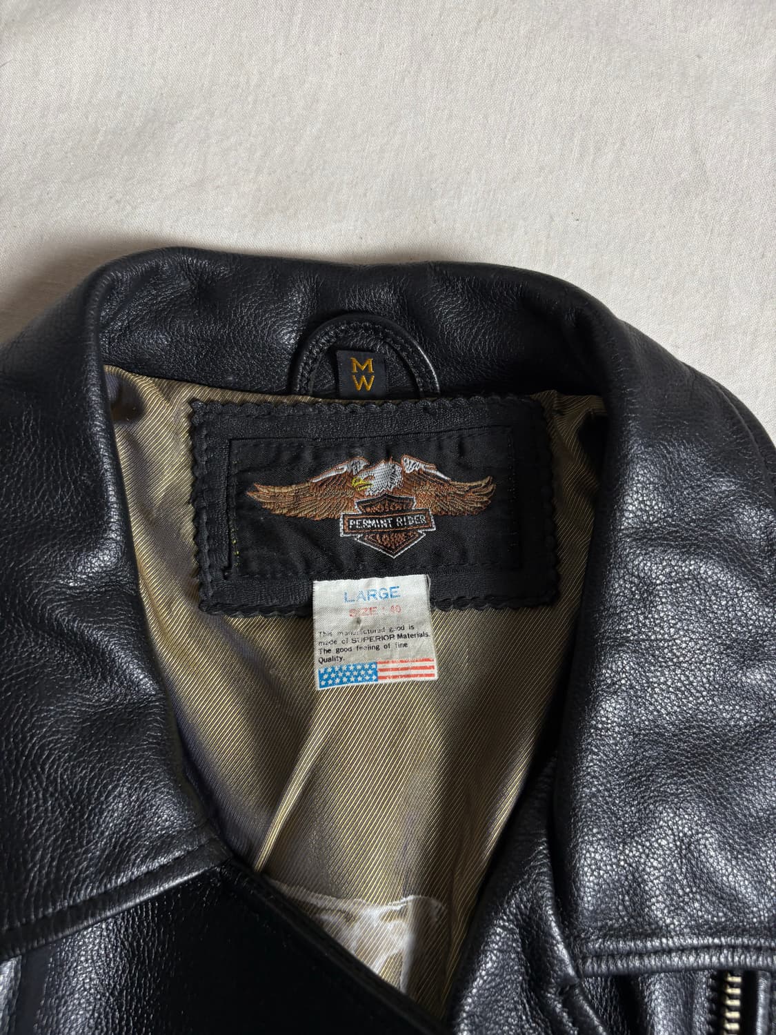Harley Davidson USA 할리데이비슨 천연가죽자켓 L 상품이미지4