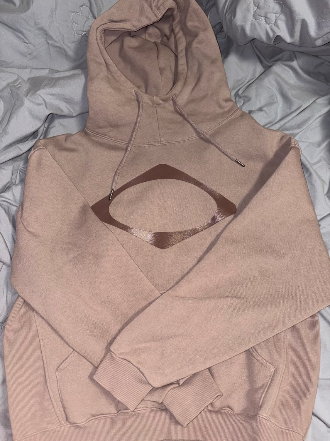 미스치프 RHOMBUS RIBBED HOODIE M rose brown 상품이미지2