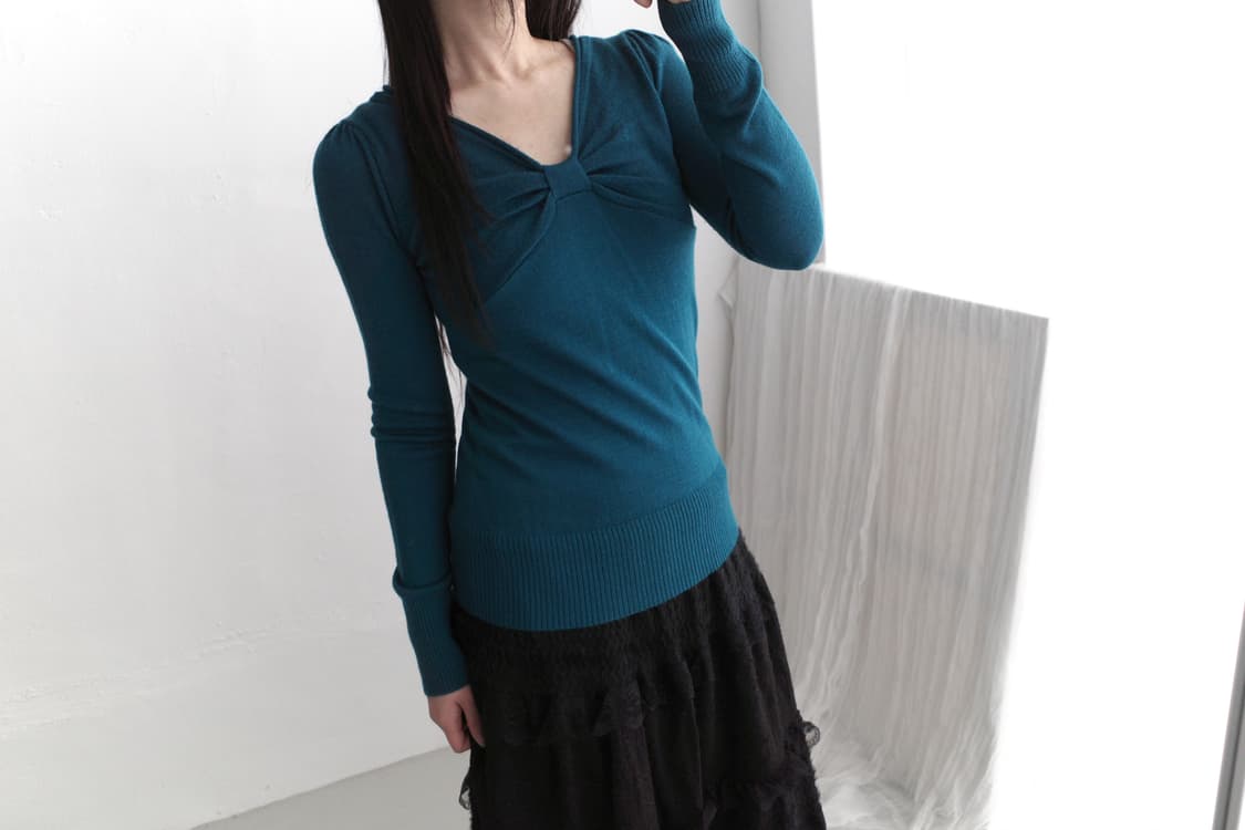ribbon shirring knit 상품이미지5