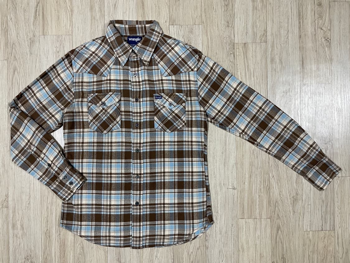 95) 70's 복각 랭글러 재팬 플란넬 웨스턴 셔츠(RRL&LVC&폴로 상품이미지1