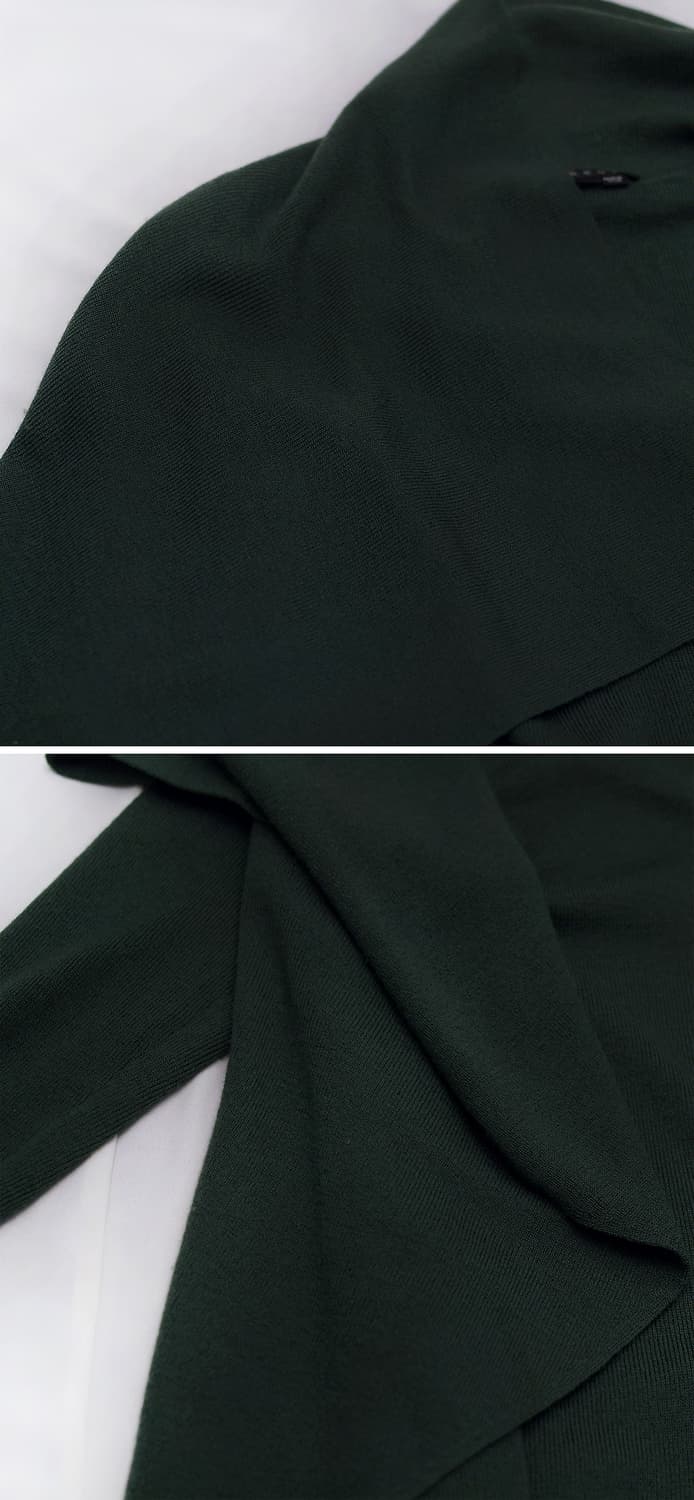 띠어리 (Theory) 딥그린 케이프숄 울 가디건 (M / 55-66) 상품이미지5