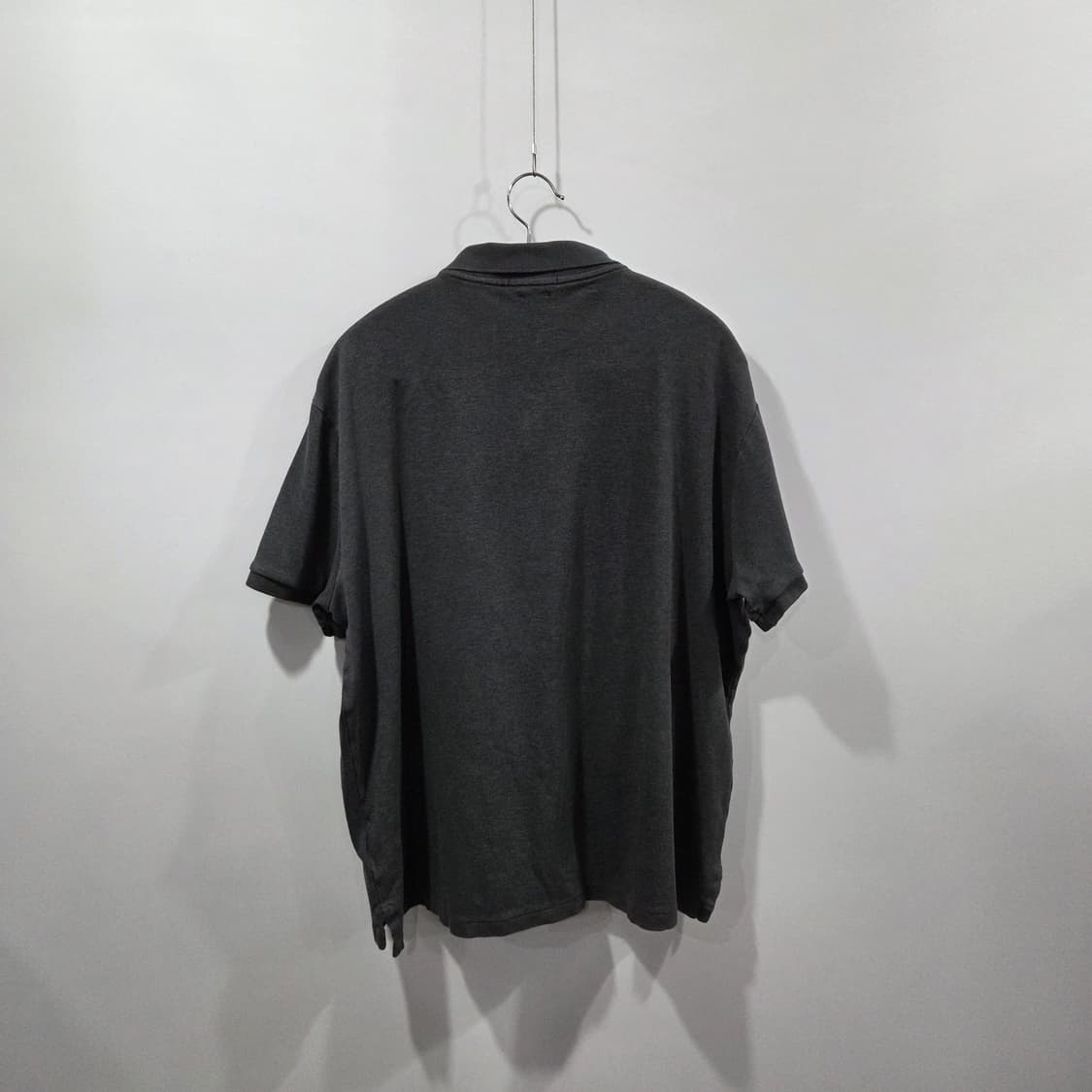 폴로랄프로렌 코튼 카라 멜란지 다크그레이 반팔티 XL 상품이미지5