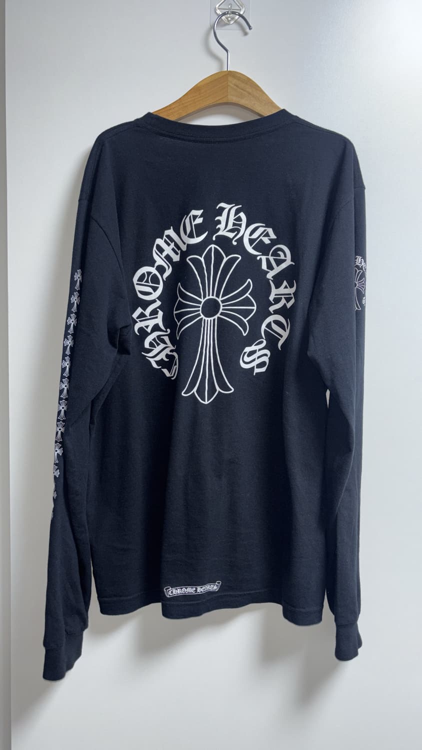 크롬하츠 풀 세메터리 넥레터링 스크롤라벨 롱슬리브 L사이즈 상품이미지3