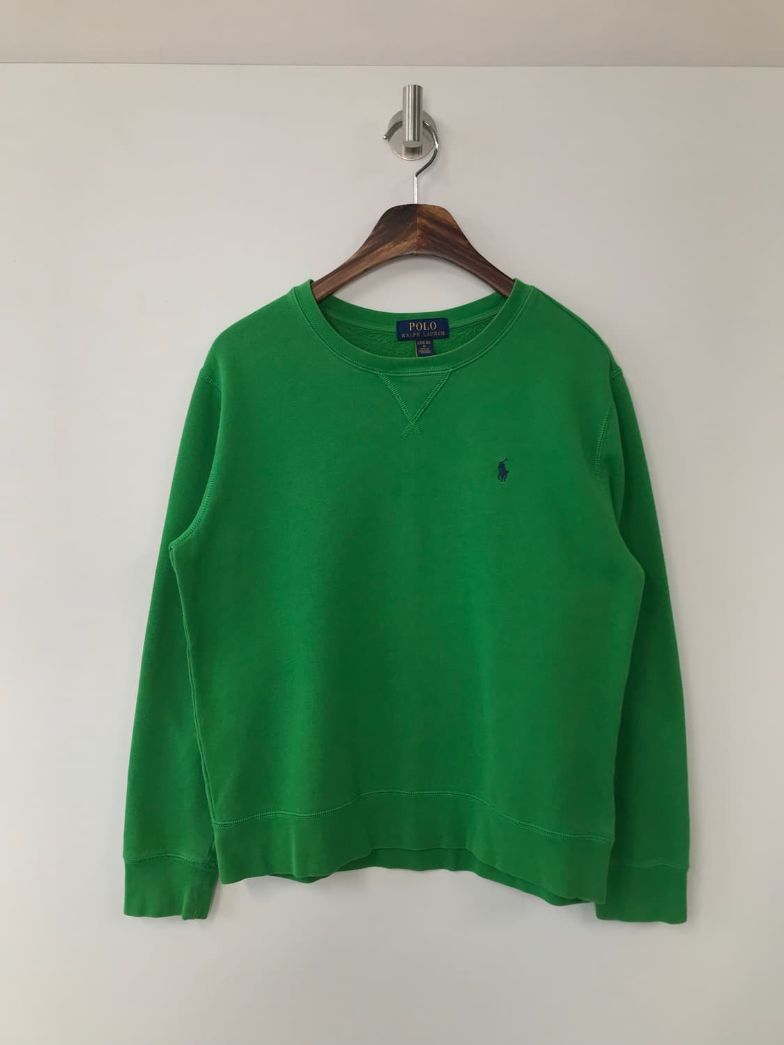 폴로 랄프로렌 QR 신형 그린 맨투맨 상품이미지2