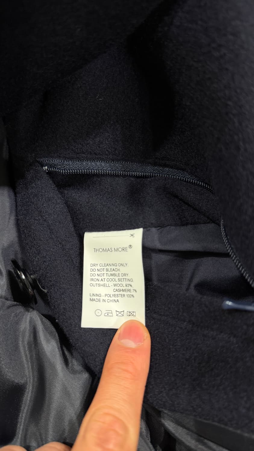 토마스모어 울/캐시미어 피코트 상품이미지4