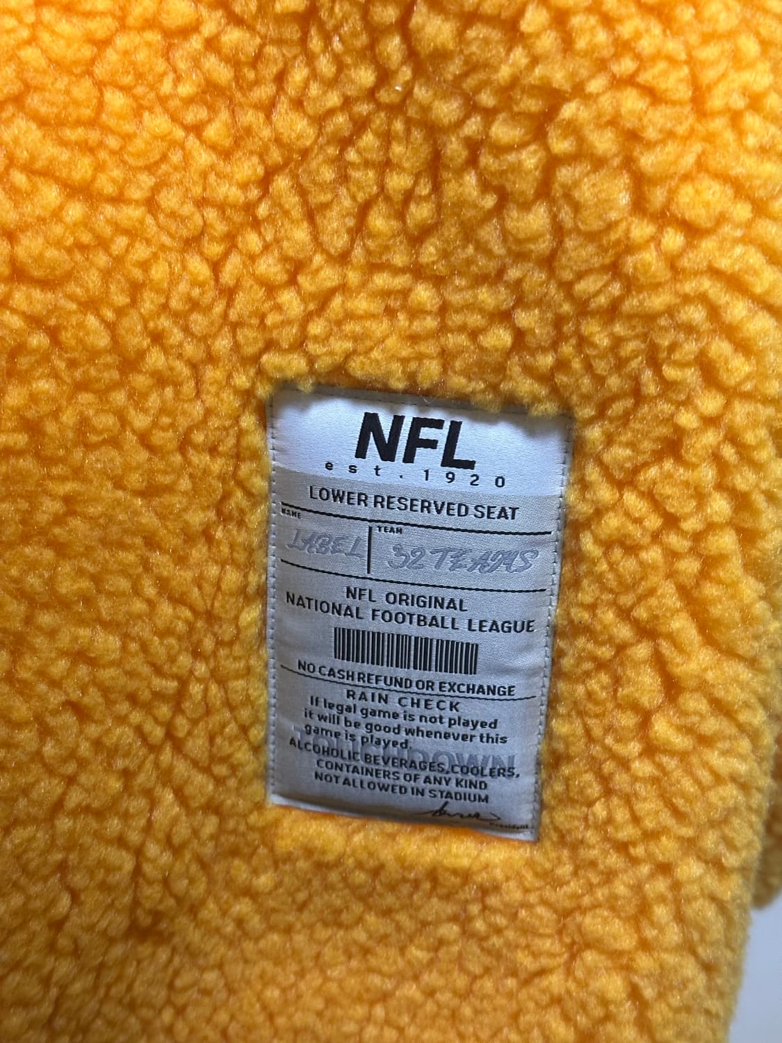 NFL 노랑 후리스 상품이미지4