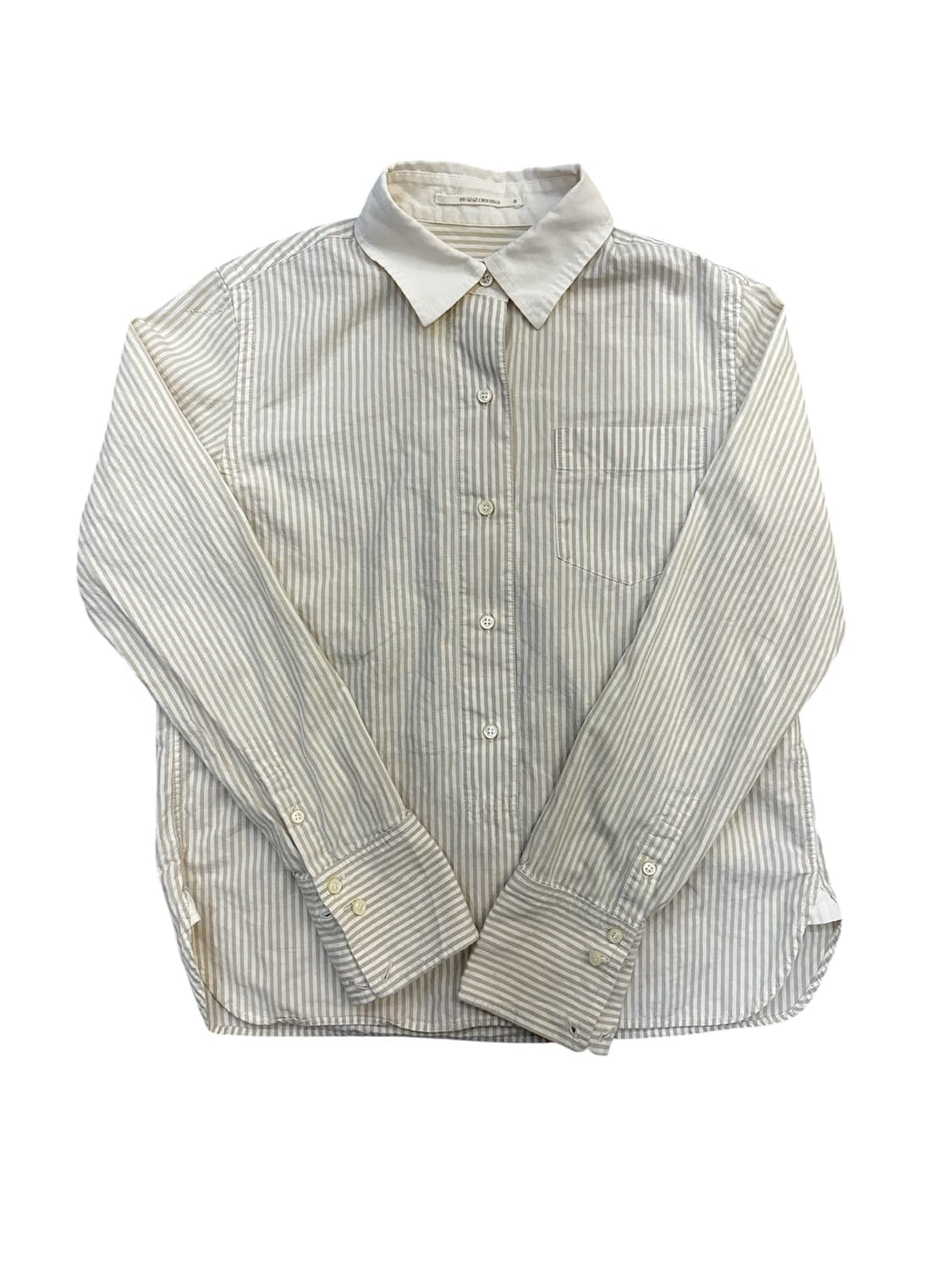 베이지 스트라이프 셔츠 상품이미지2