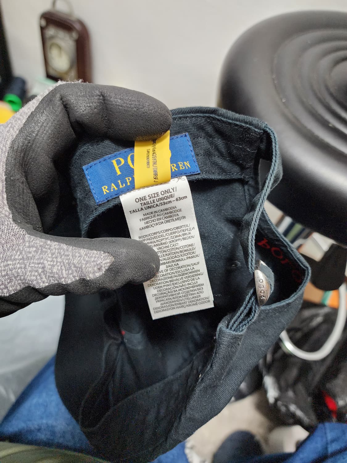 폴로 랄프로렌 블랙 볼캡 상품이미지4