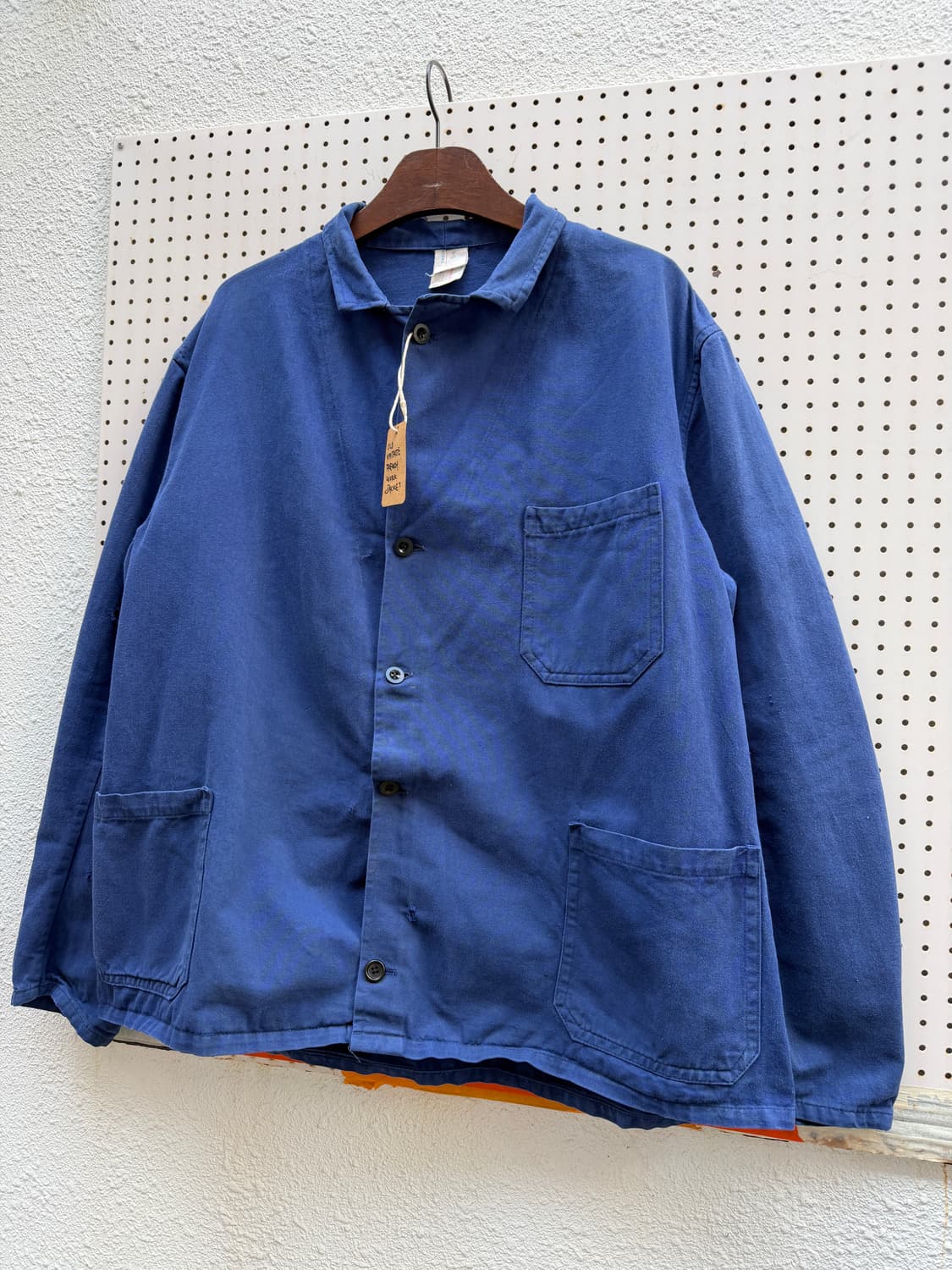 WASHED BLUE BELTED OLD VINTAGE 프렌치워크자켓 상품이미지3