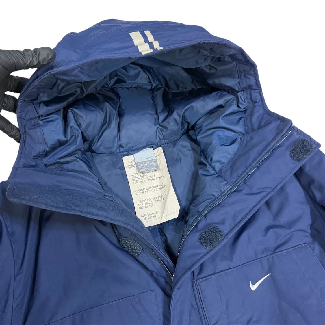 Nike 00s 올드스쿨 네이비 덕다운 파카 상품이미지2