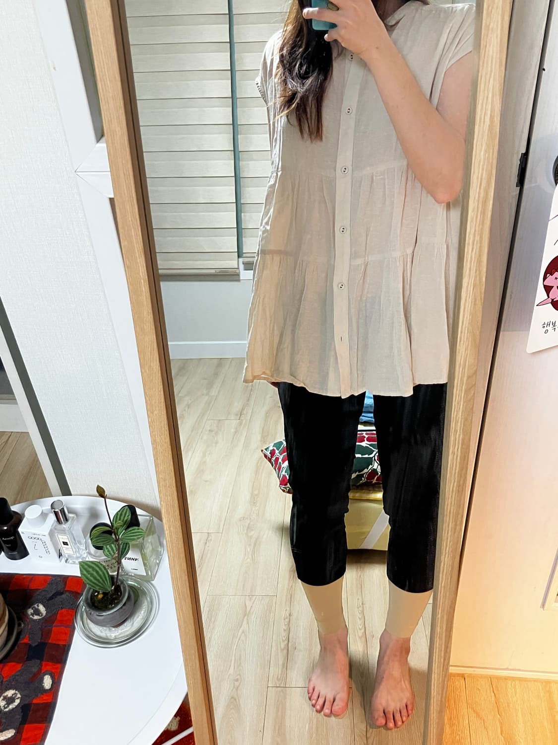 Vintage beige blouse 상품이미지1