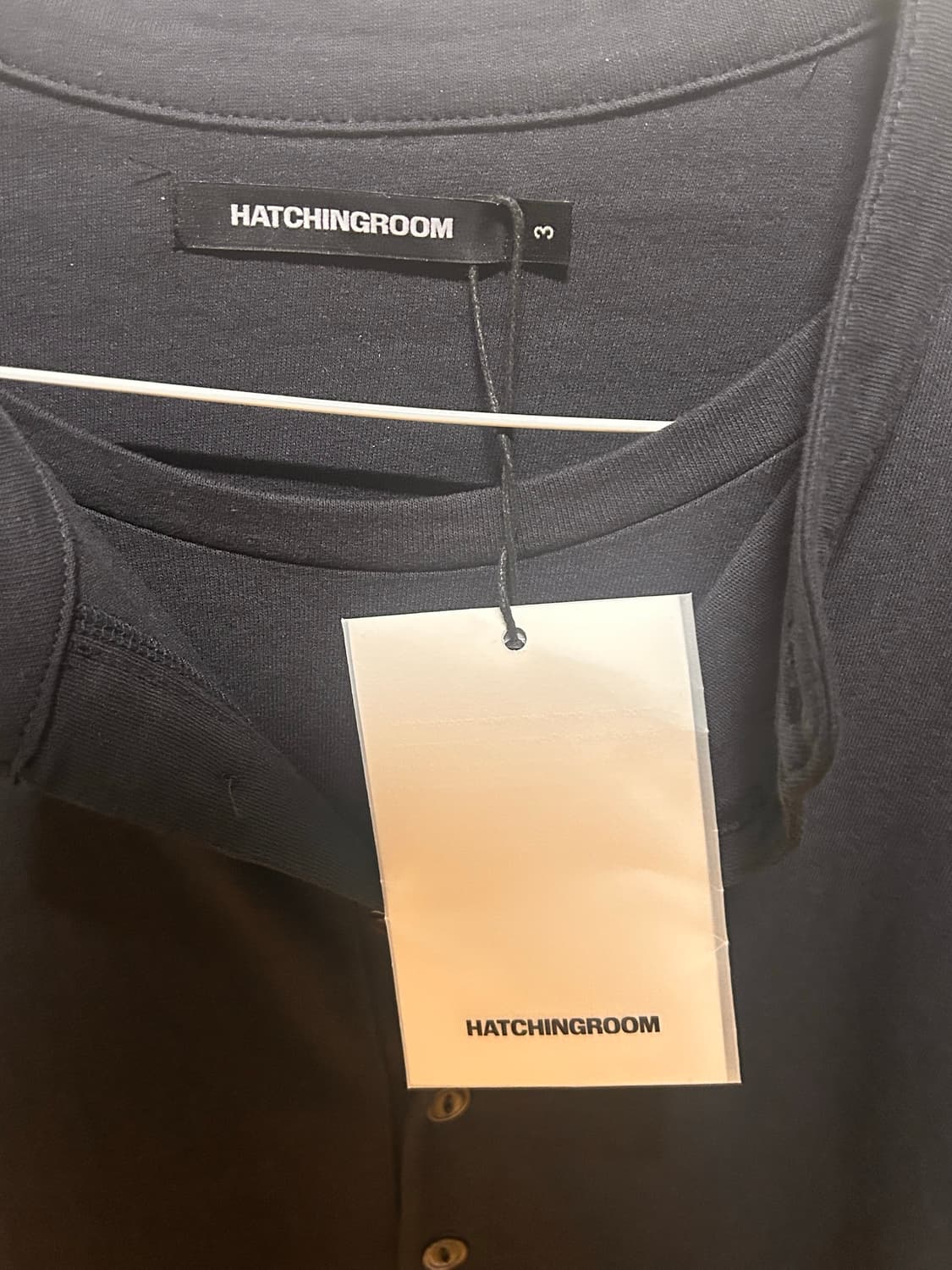 해칭룸 듀얼 프론트 티 dual front tee 블루차콜 3 상품이미지4