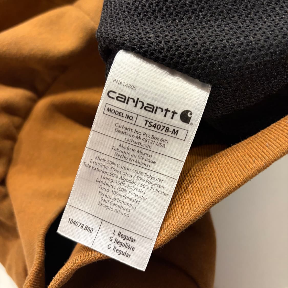 [L] 칼하트 4by4 브라운 레인디펜더 후드 집업 자켓 D360 상품이미지7
