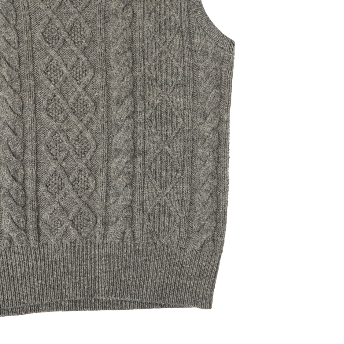 폴로 랄프로렌 그레이 울 피셔 케이블 니트 베스트 상품이미지4
