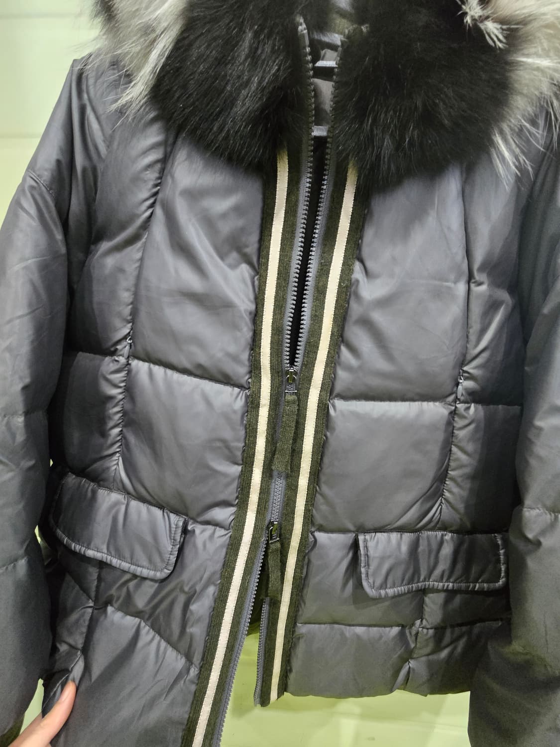 퍼 후드 패딩 66사이즈 상품이미지6