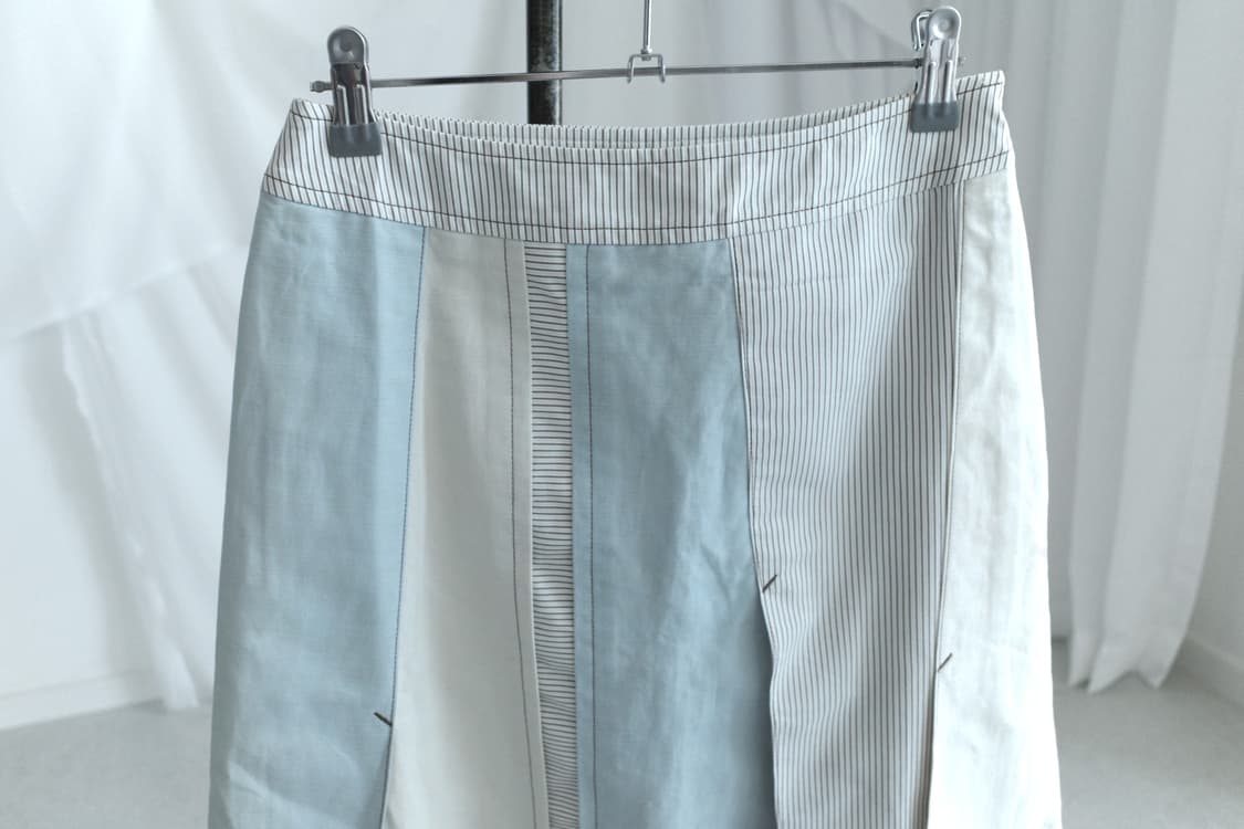 stripe patch skirt 상품이미지2