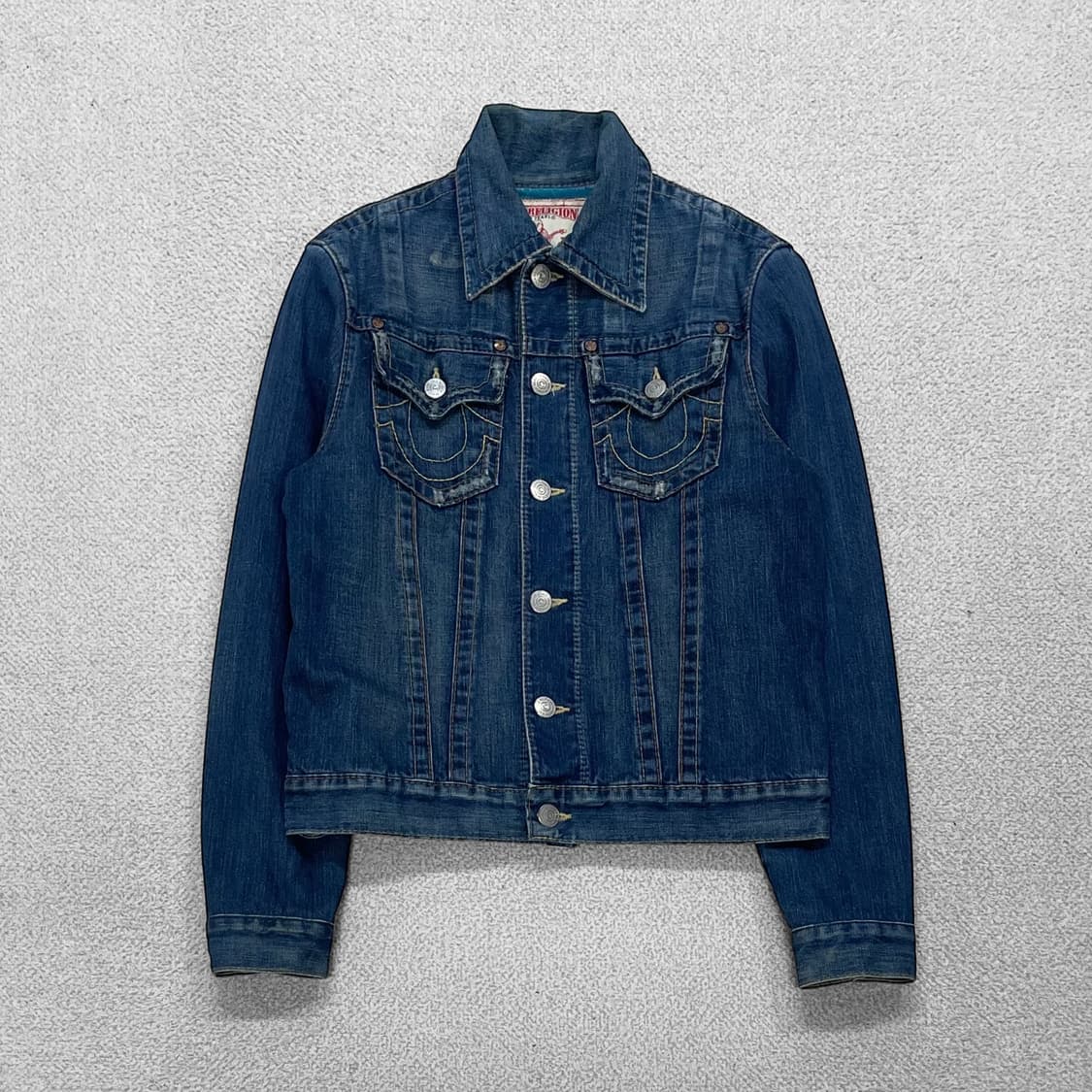 트루릴리전 포켓 자수 데님 자켓 상품이미지1