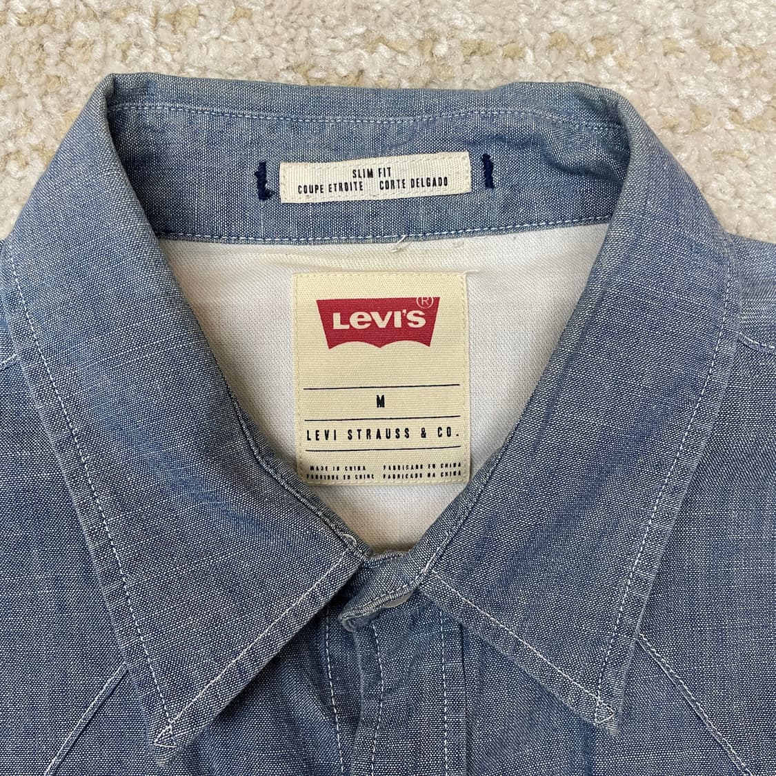 [M] Levi’s 리바이스 웨스턴 샴브레이 셔츠 상품이미지5
