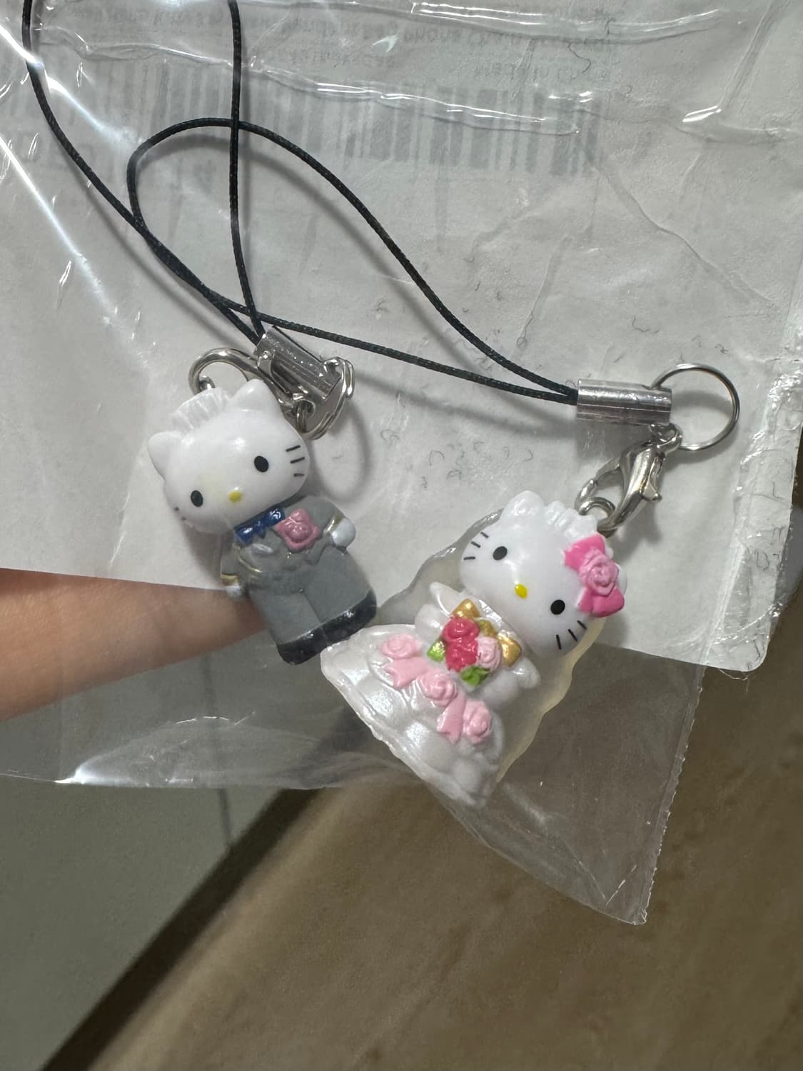 헬로키티 웨딩 휴대폰 고리 일괄 상품이미지1