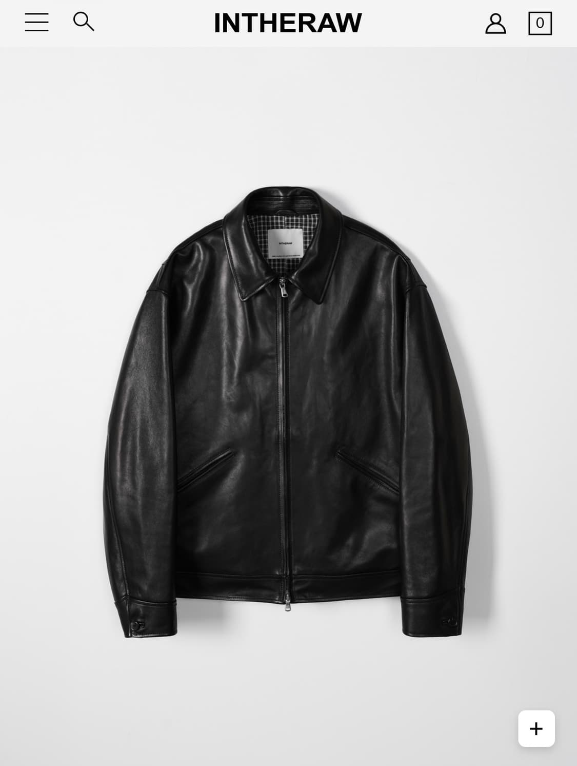인더로우 레더 스포츠자켓 블랙 1사이즈 새상품 상품이미지1