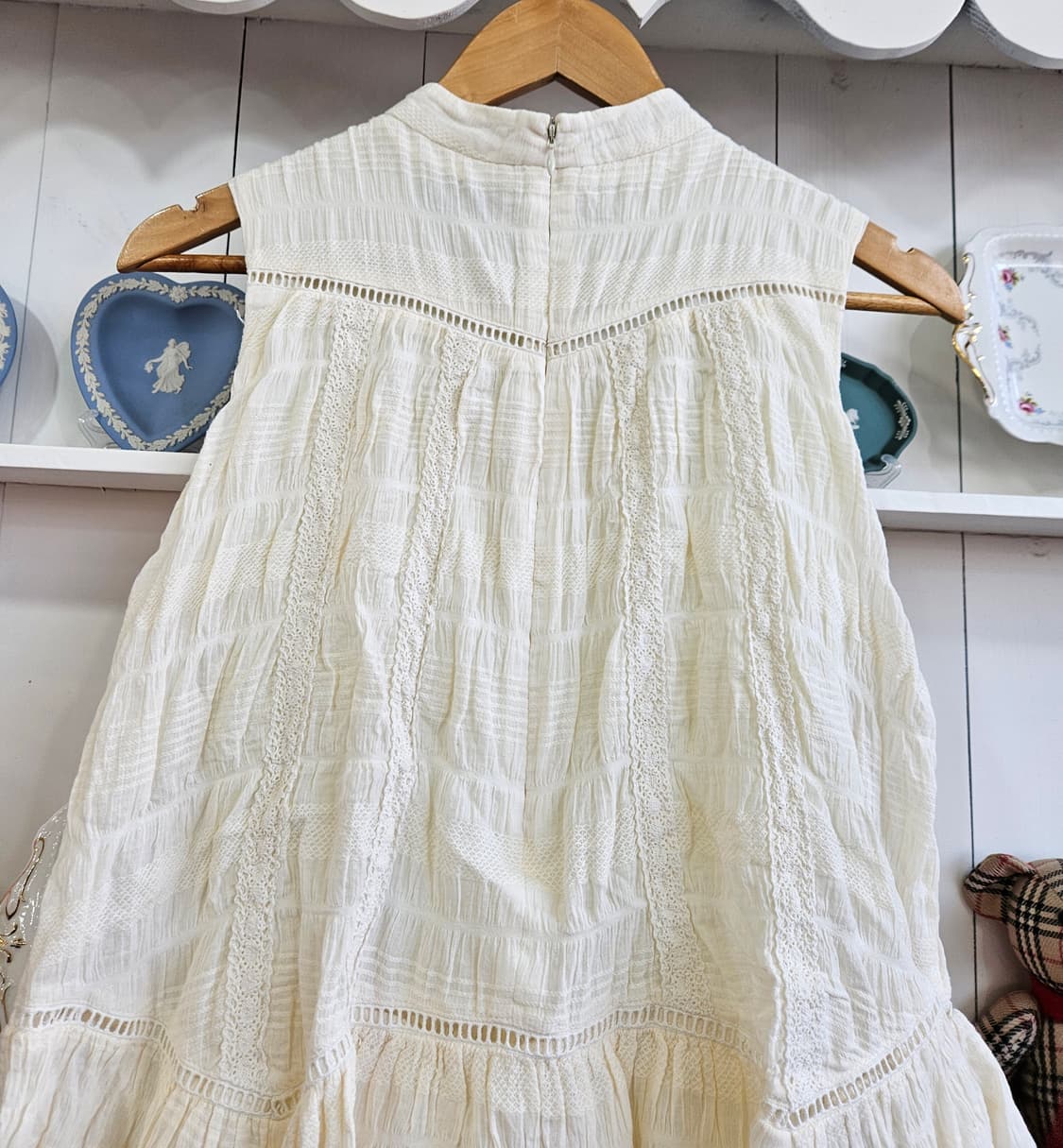 dazzlin 코튼 레이스 티어드 점프수트 상품이미지8