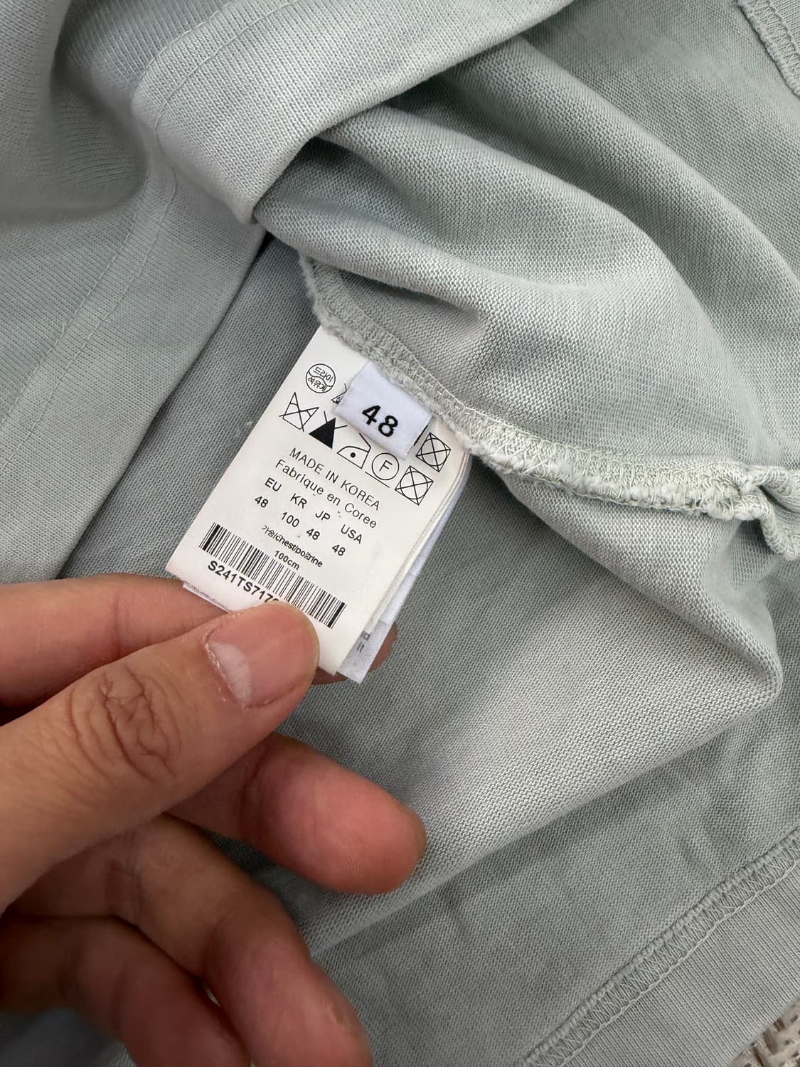 정품) 솔리드옴므 24ss 백로고 반팔 티셔츠 48 상품이미지8