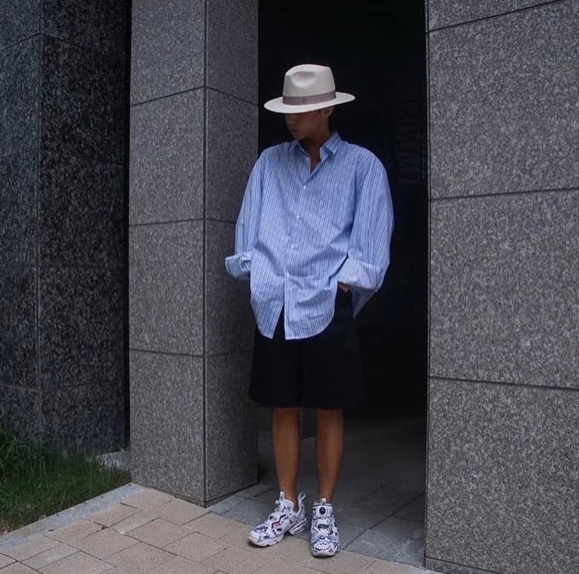 Os) 라오브 스튜디오 양갱님 착용 페도라 파나마햇 풀구성품 상품이미지3