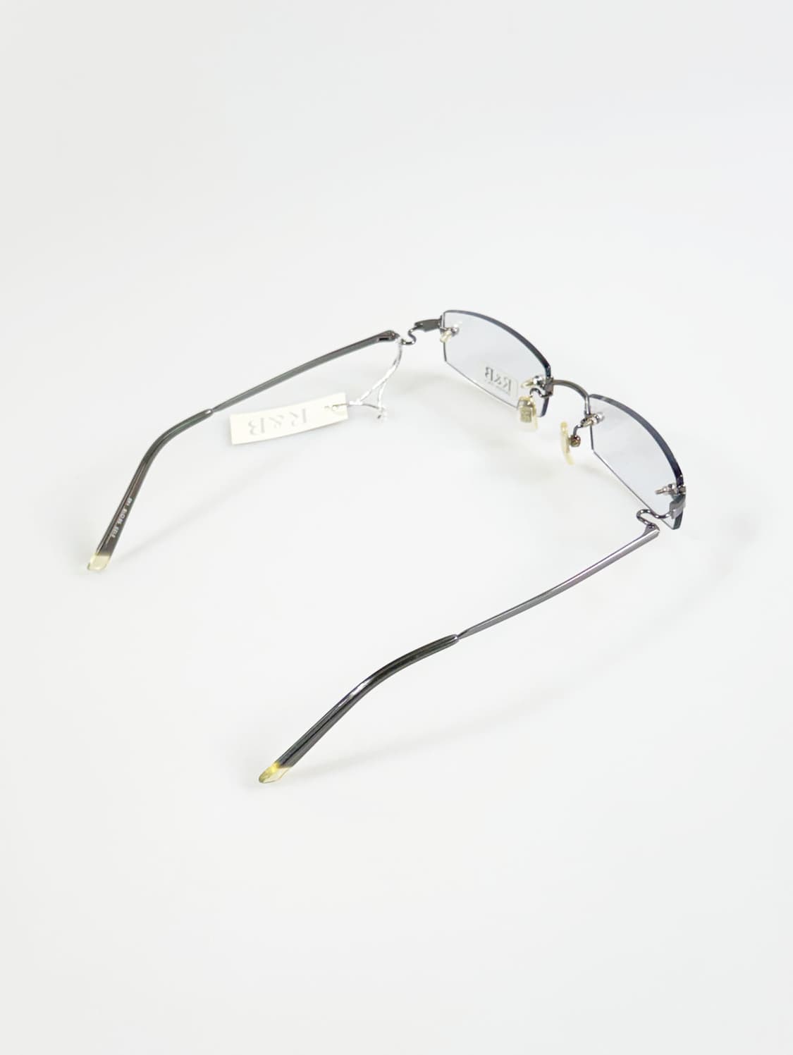 R&B EYEWEAR 무테 스퀘어 건메탈 빈티지 안경 상품이미지5