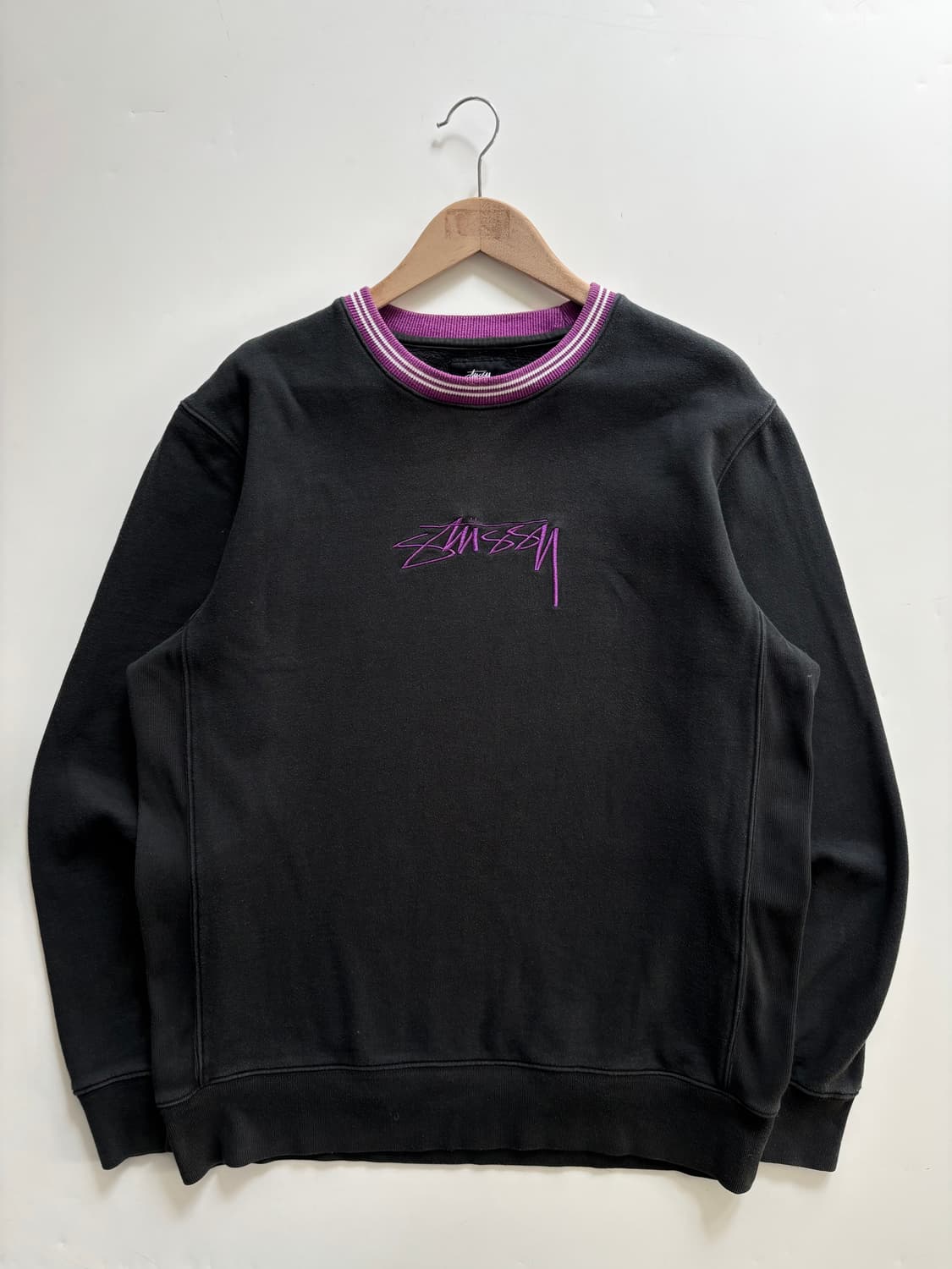 Stussy 스투시 퍼플 로고 맨투맨 상품이미지3